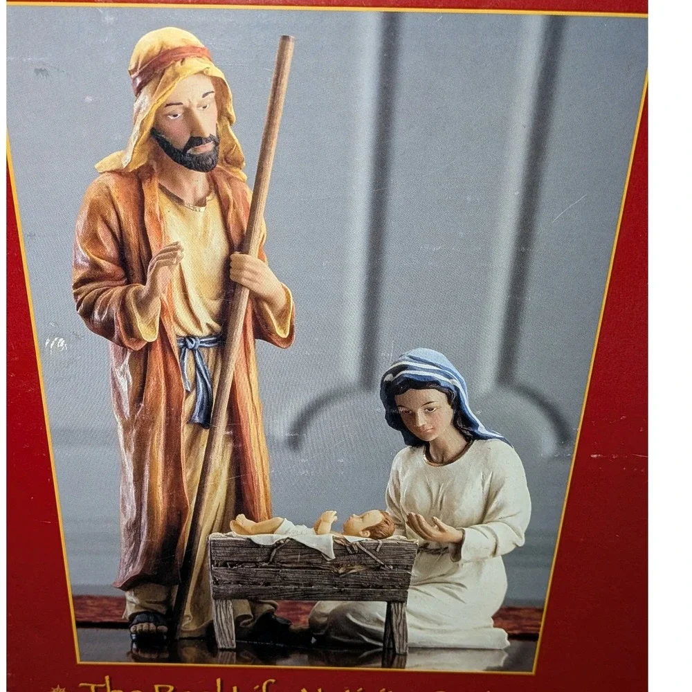 Three Kings Gifts The Holy Family Real Life Nativity‎ Series 4 Piece Set Boxed